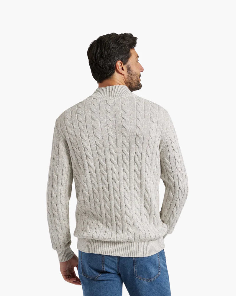 Cashmere Woven Half Zip