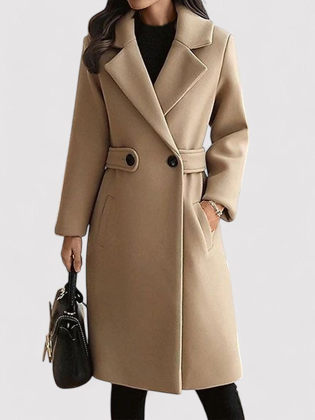 Élise™- Wool Belted Winter Coat