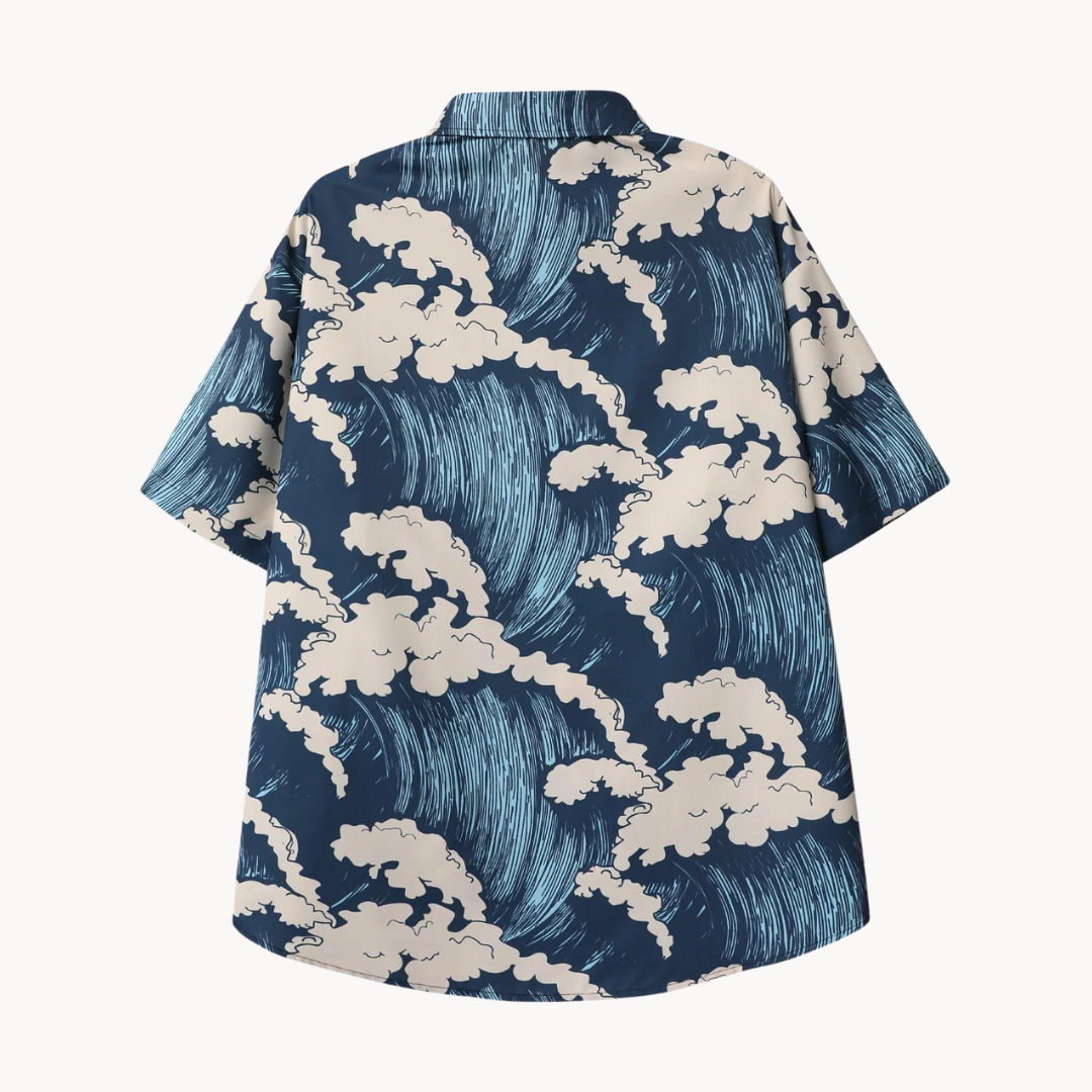 Blue Horizon Oversized Top