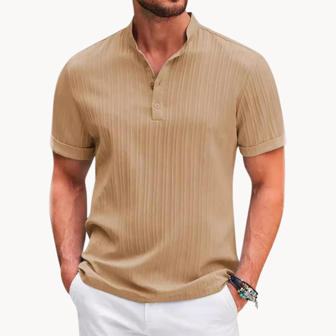 Amalfi Cotton Henley Shirt