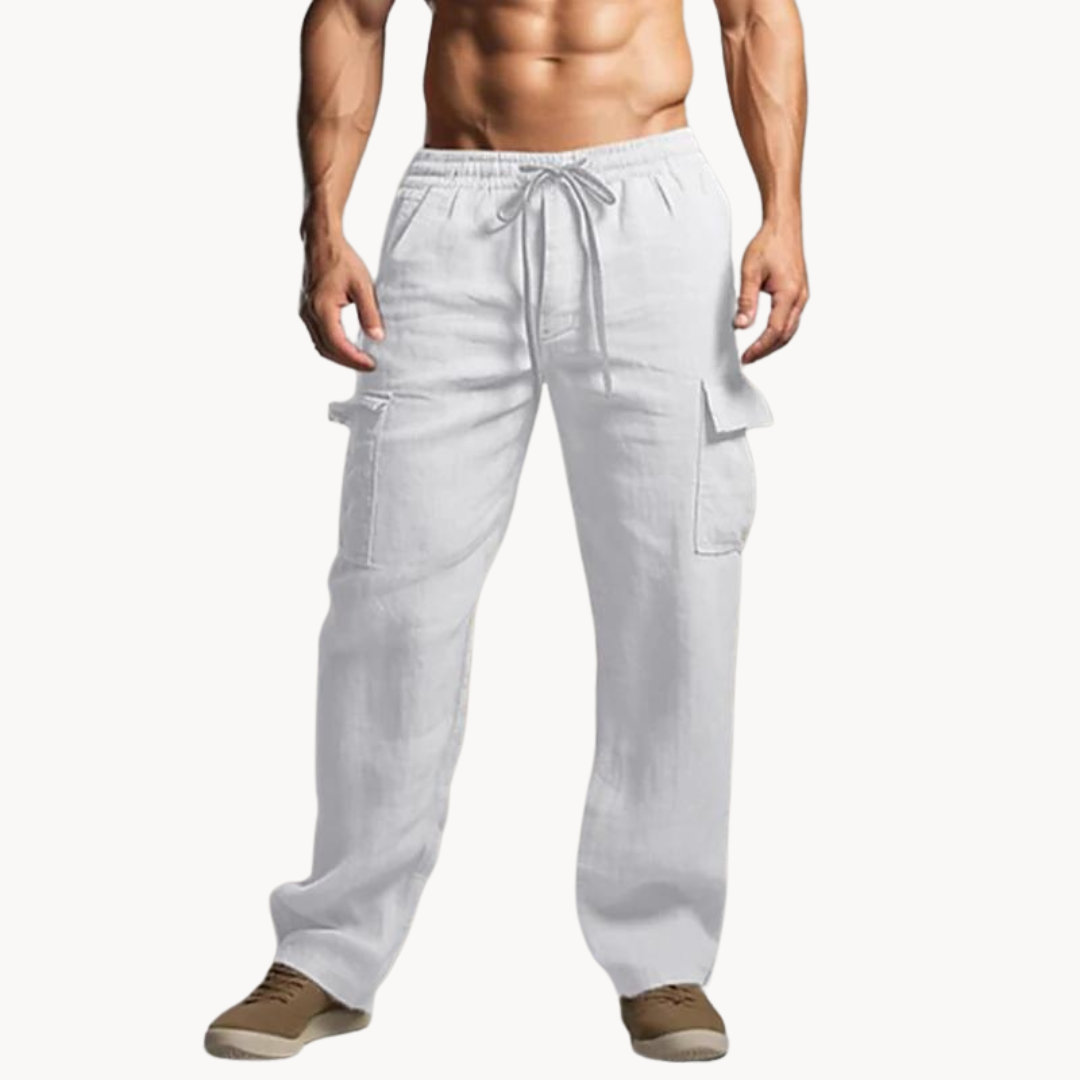 Oceanview Linen Blend Trousers