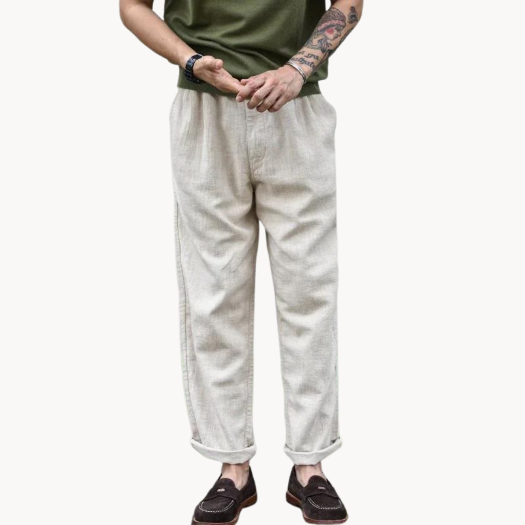 Relaxed Fit Cotton Linen Pants