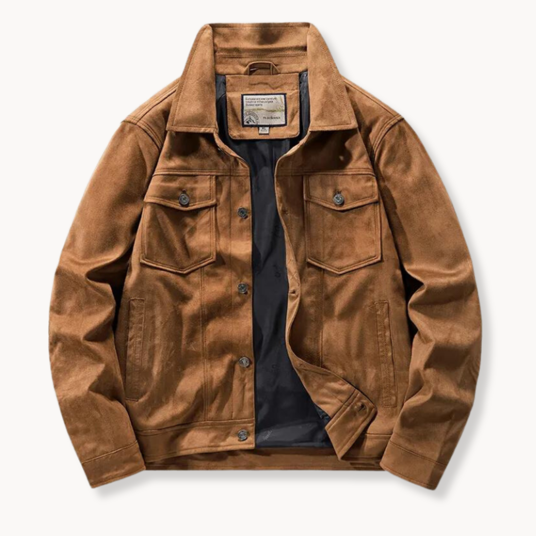 Grand Summit Suede Trucker Jacket