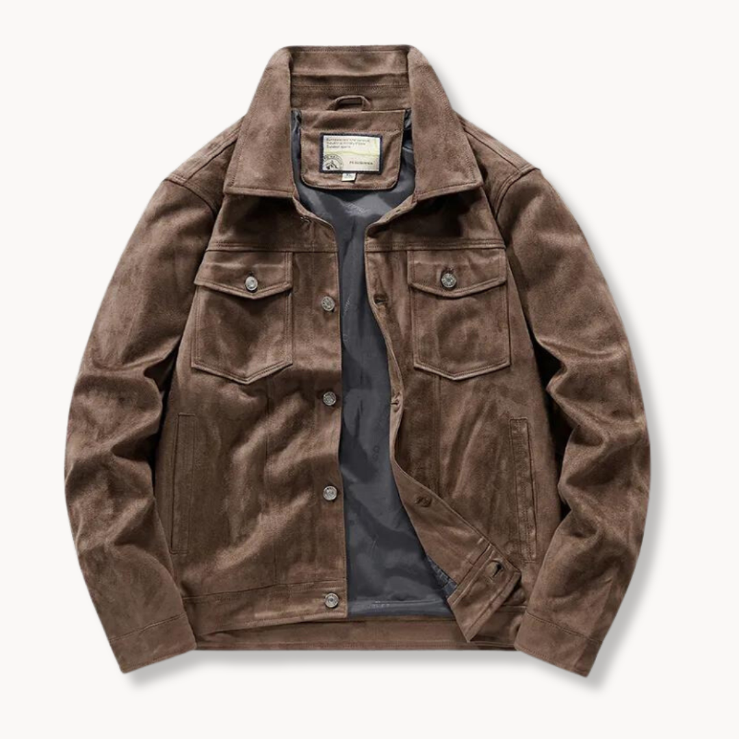 Grand Summit Suede Trucker Jacket