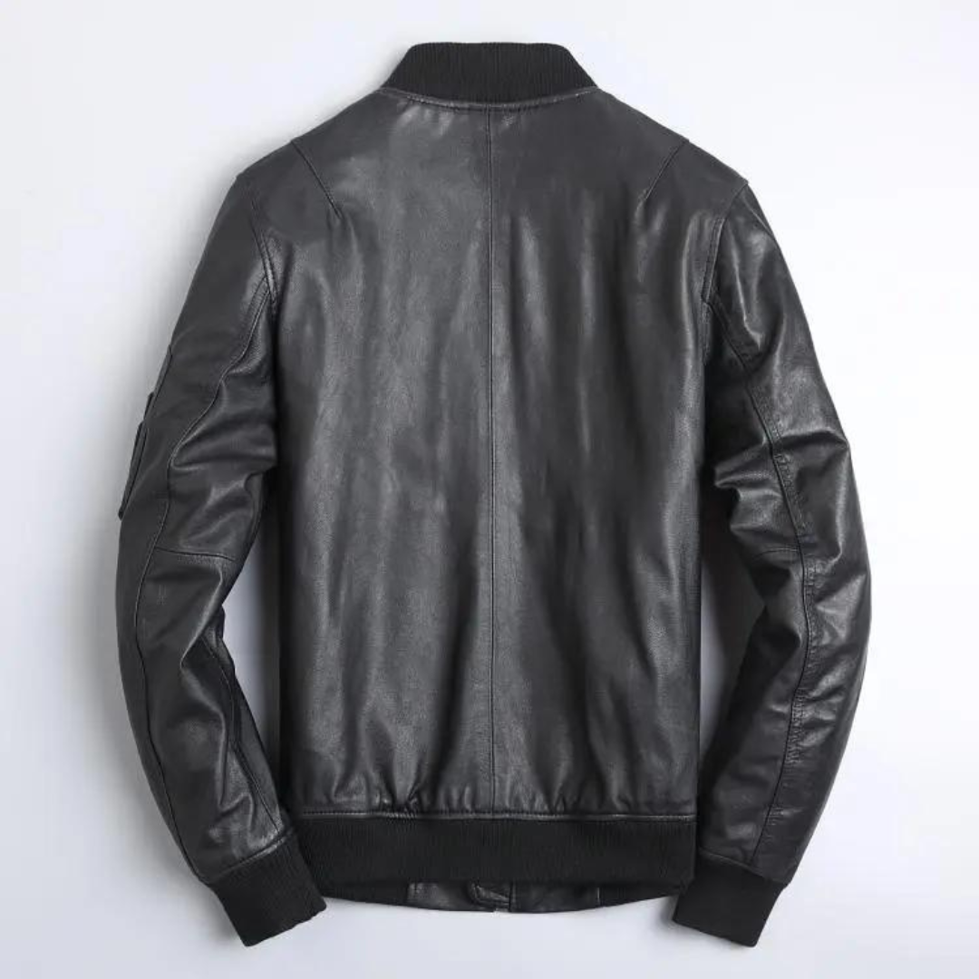 Oslo Leather Bomber Jacket