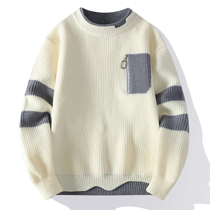 Baylor | Thick and Casual Knit Sweater for Men