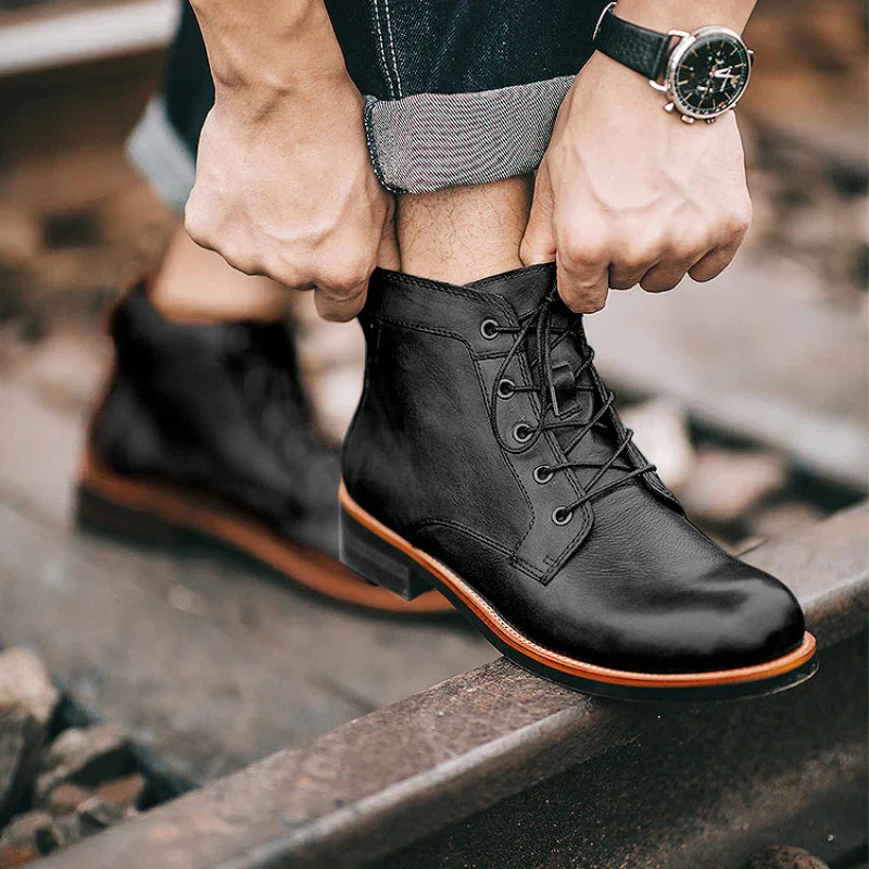 Fanum | Retro Round Toe Men's Boots