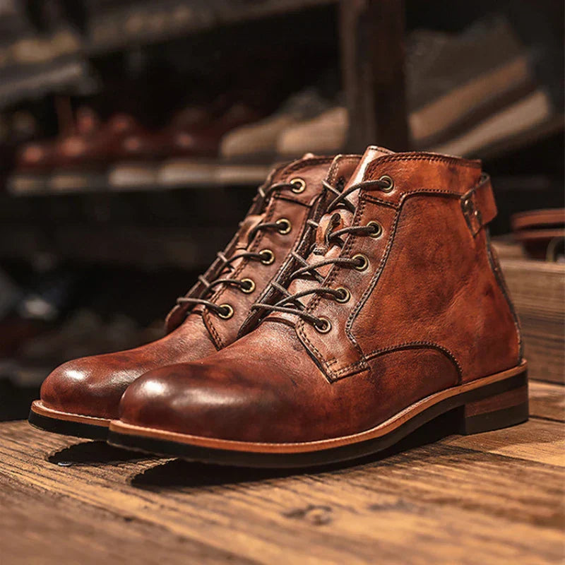 Fanum | Retro Round Toe Men's Boots