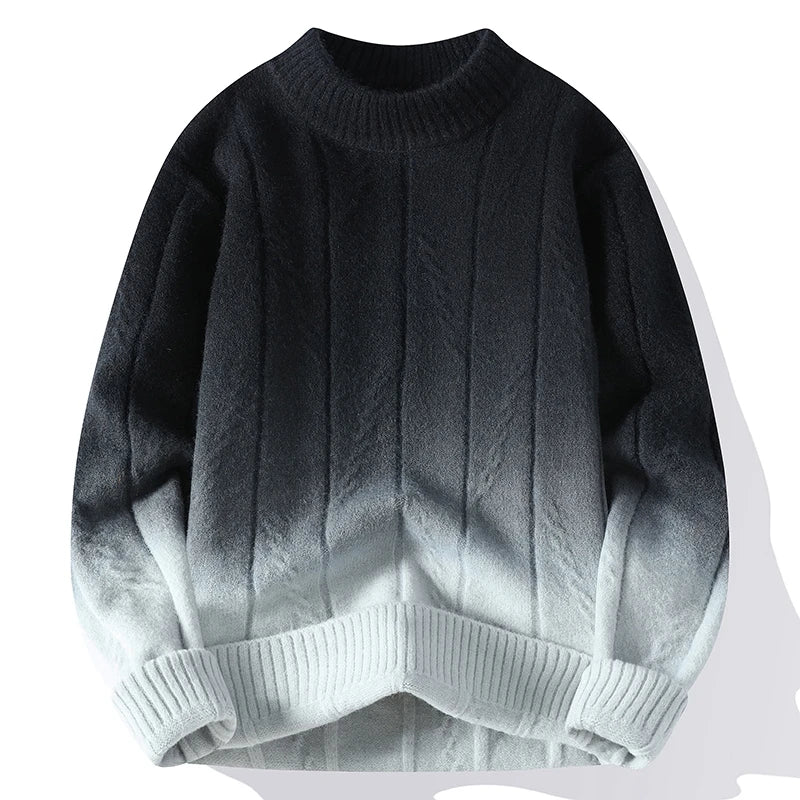 Baylor | Men's Contrast Knit Sweater