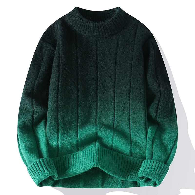 Baylor | Men's Contrast Knit Sweater