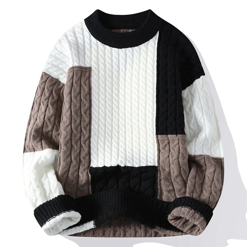 Baylor | Men's Casual Color Block Sweater