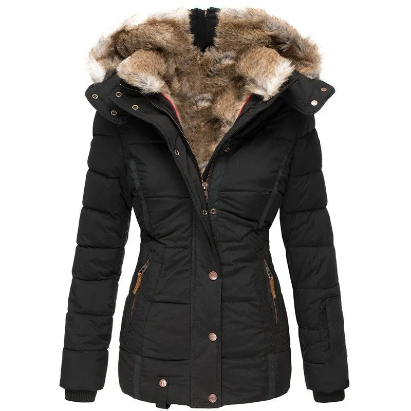 Béatrice™ - Warm Winter Coat with Fur Lining